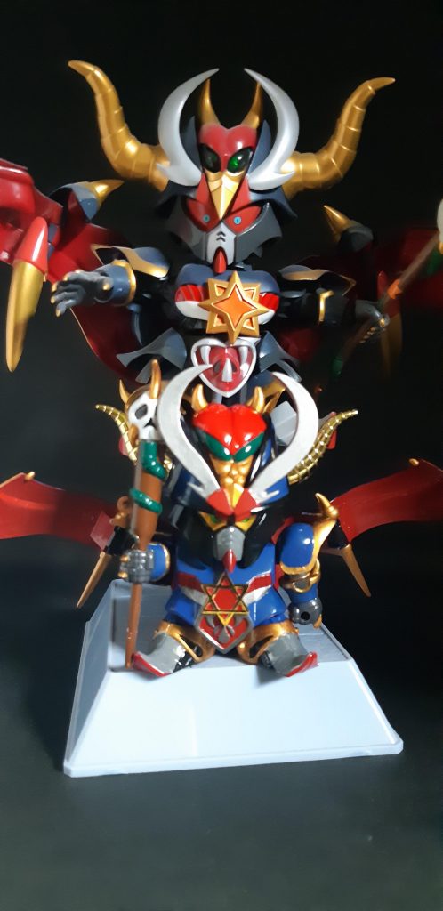 ラストはＳＤＸのブラックドラゴンとツーショット。メタルロボット魂のブラックドラゴンの到着前に完成できて良かったです。スリーショットが楽しみです!