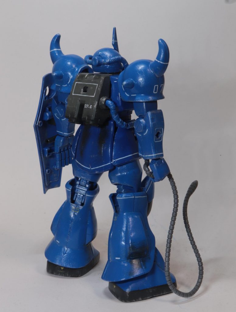 リアビュー筆塗りいたあとフリーハンドでマーキング、その後シルバーでドライブラシ