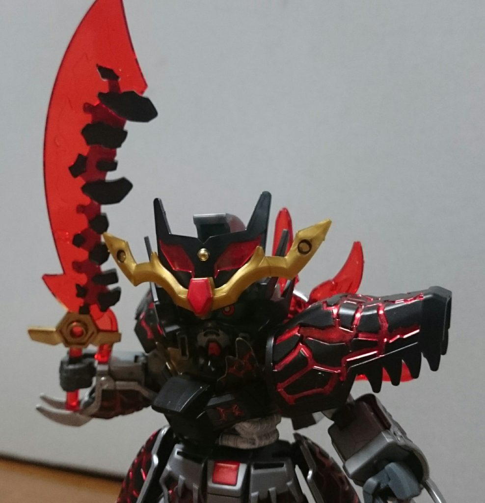 ・焦熱刀峰の岩石のようなパーツの余白部分は要塗装っス。ここはそれだけで印象が変わるかと