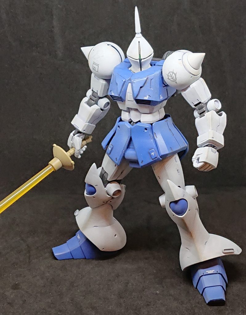 膝アーマーの上部を延長