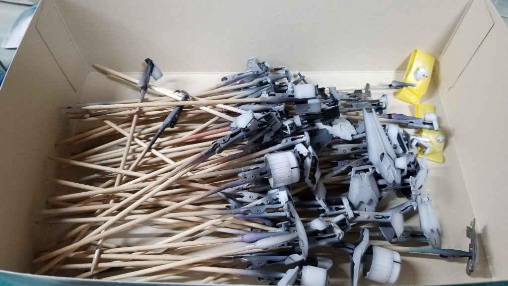 グラデ塗装薄吹き途中