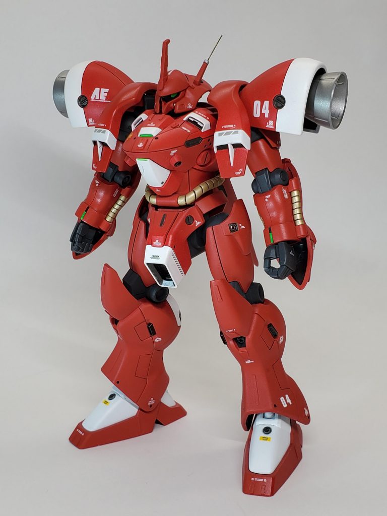 使った塗料は、赤はフェラーリレッド、白はクールホワイトです。関節等はMSグレーです。