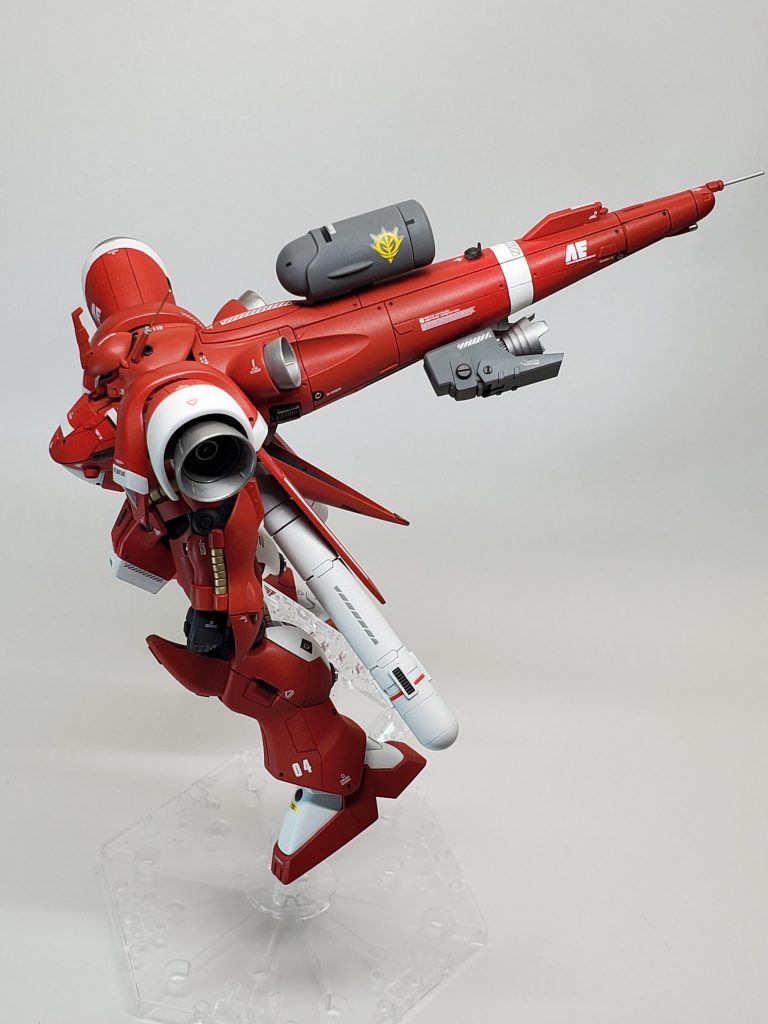 シュツルムブースターに加え、バーニヤを2機追加。出力増加に対応するためプロペラントタンクも増加設定。センサー類も充実させています😄