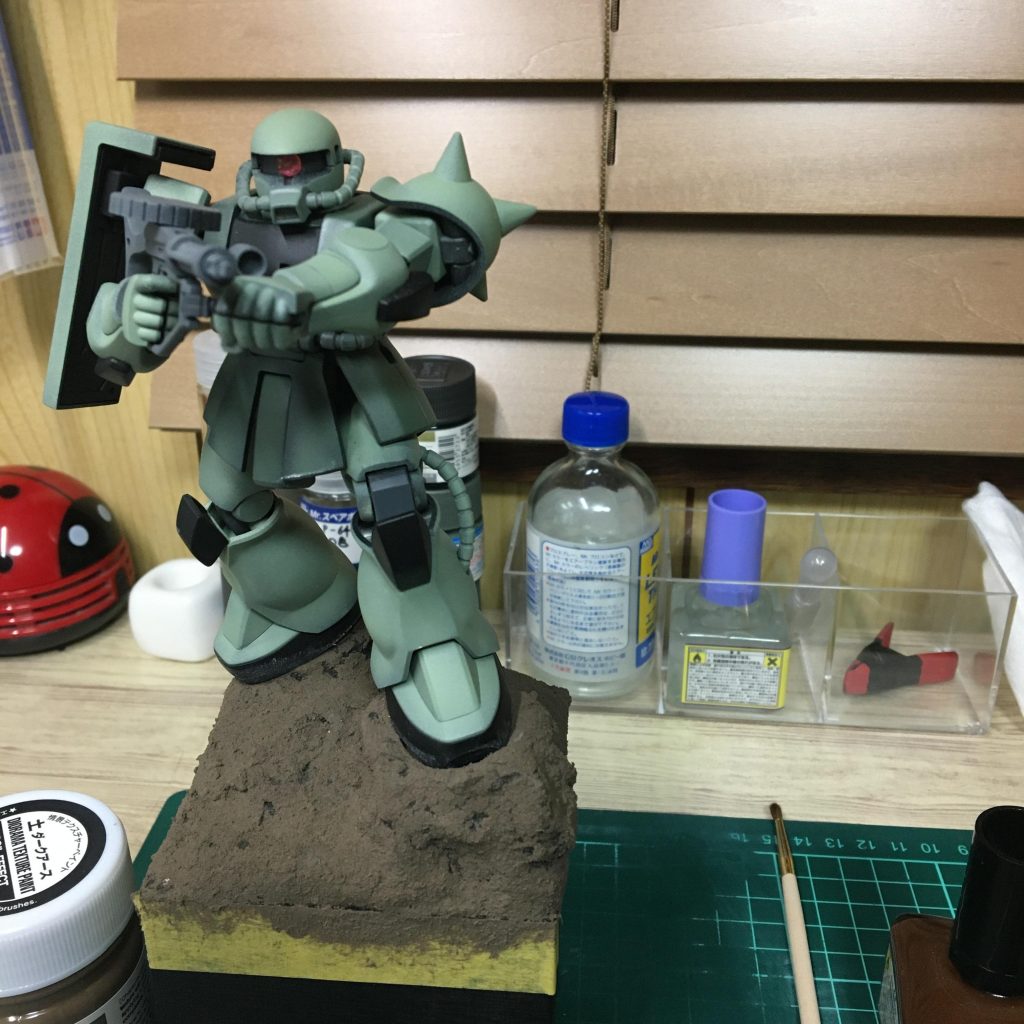 情景テクスチャーペイントを塗った状態