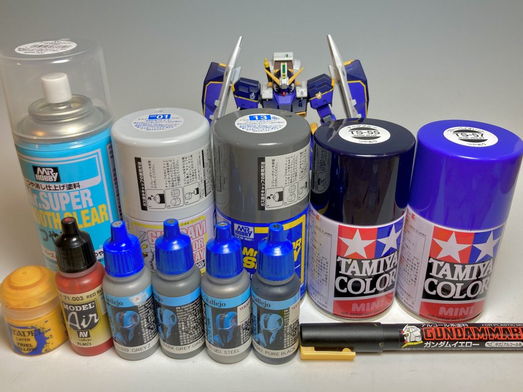 使用した塗料など。AOZ好きなら誰しも憧れる初代ヘイズル！新年最初のモチベーションでなんとか形に出来ました！まだまだ課題はありますが、そこはステップアップの余地があるということで…。