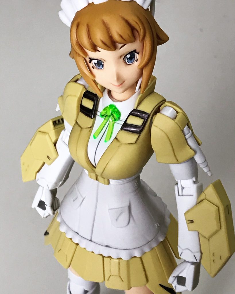 本体完成の図。(あくまで個人的には)説明書や箱の写真よりよくできたと思います(^^)今回は全体にツヤ消しトップコートを吹いてあります(軟質プラ以外)。