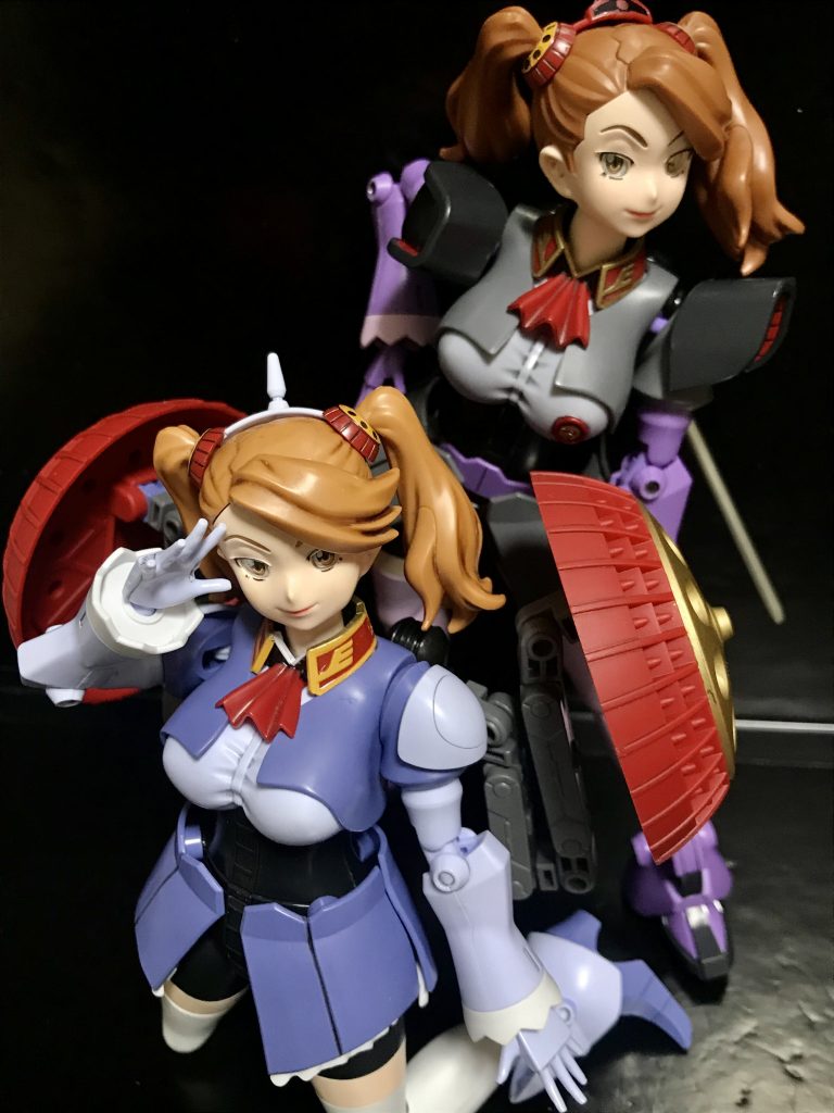 はいぱーギャン子(左)とともに。https://gumpla.jp/hg/621302