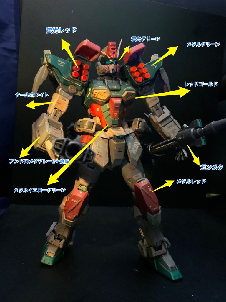 塗り分けはこんな感じで。真っ白ってのが余り好きじゃないのでグレー系を主体とした感じで塗ってます。で、白の部分も少しだけ塗って装甲の違いをって感じです。