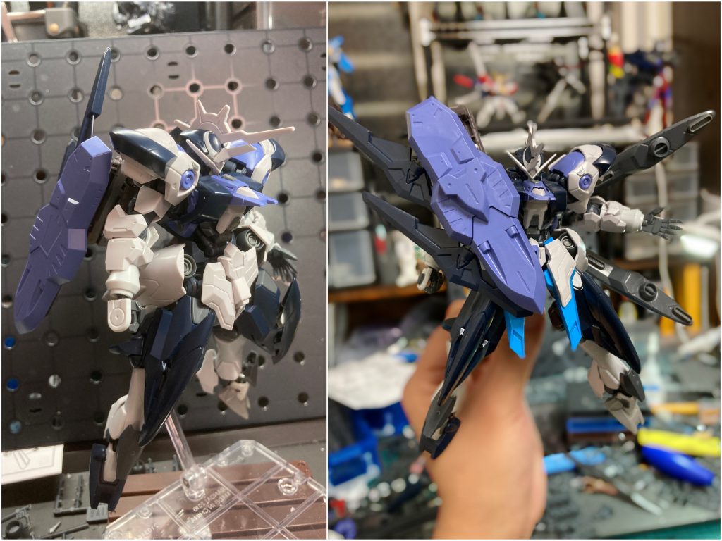 ■塗装前状態成型色の纏まりが良過ぎて、違う配色のイメージが湧かず大変でした(^^;