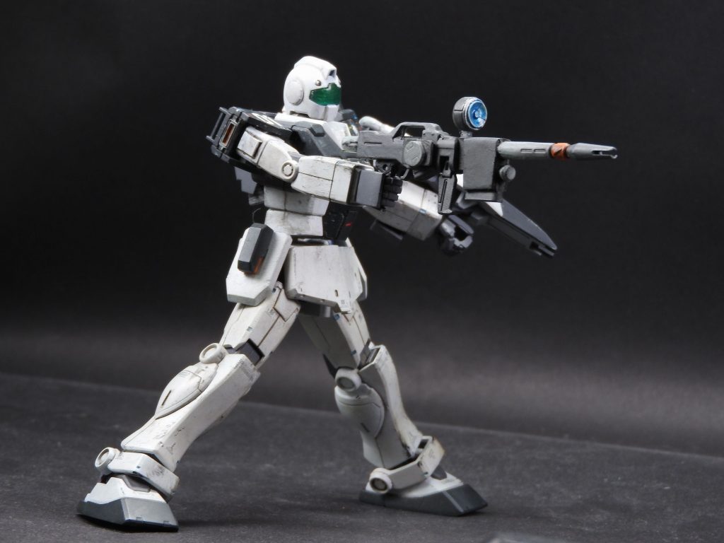 原作ゲームではイベント用武装扱いの初期試作型ビームライフル。
WD隊仕様である以上は、という事で作成して追加してみました。