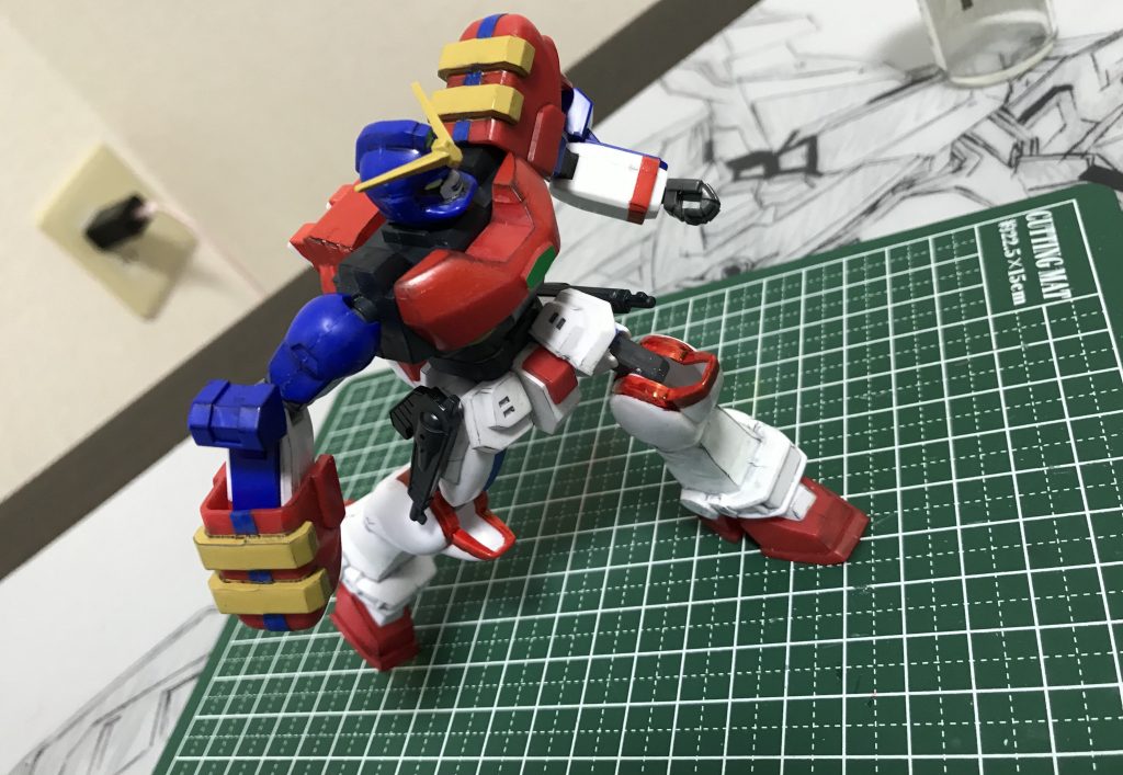 前垂がネオジム磁石接続なので、マンガ的な無茶可動が出来る様になったのは、意図してではなくただの偶然ですが嬉しい誤算でした。にしても稼働範囲は厳しい…最後までご覧いただきありがとうございます。