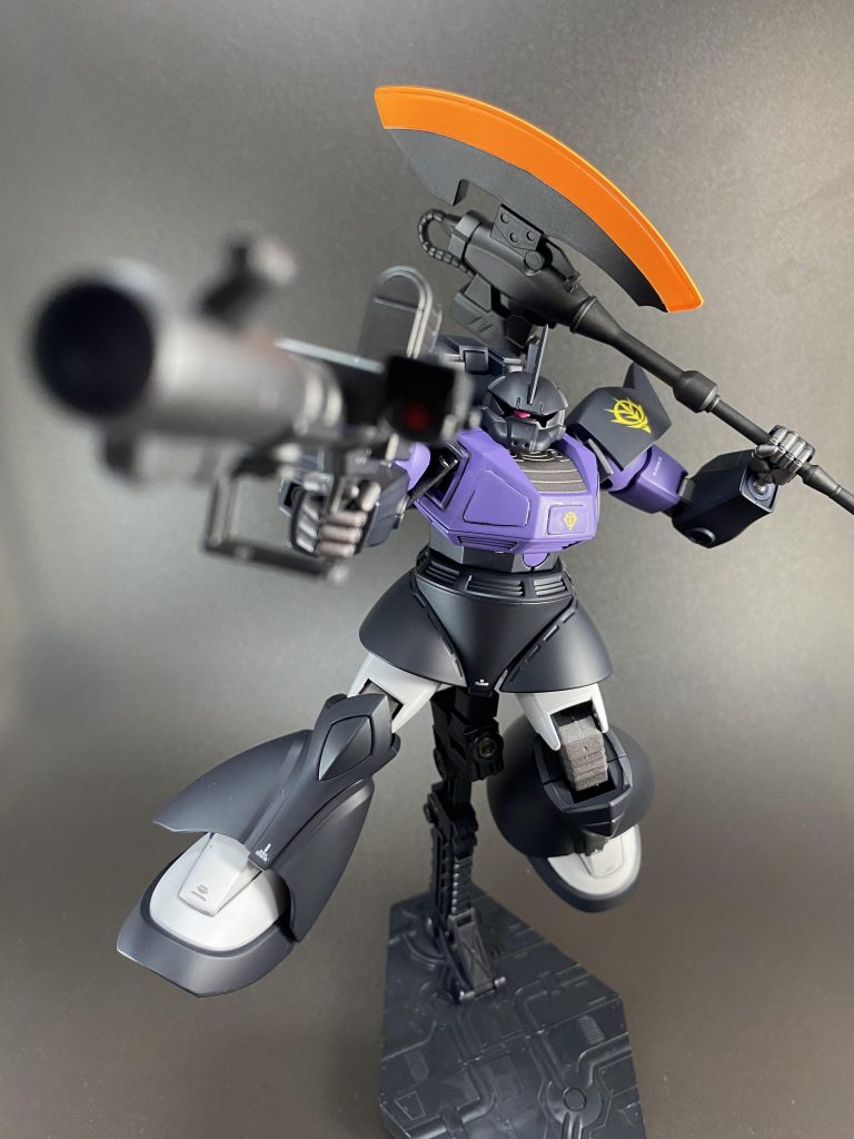 色合いもそうですが、大きい武器は全体的な威圧感もアップさせてくれますね！