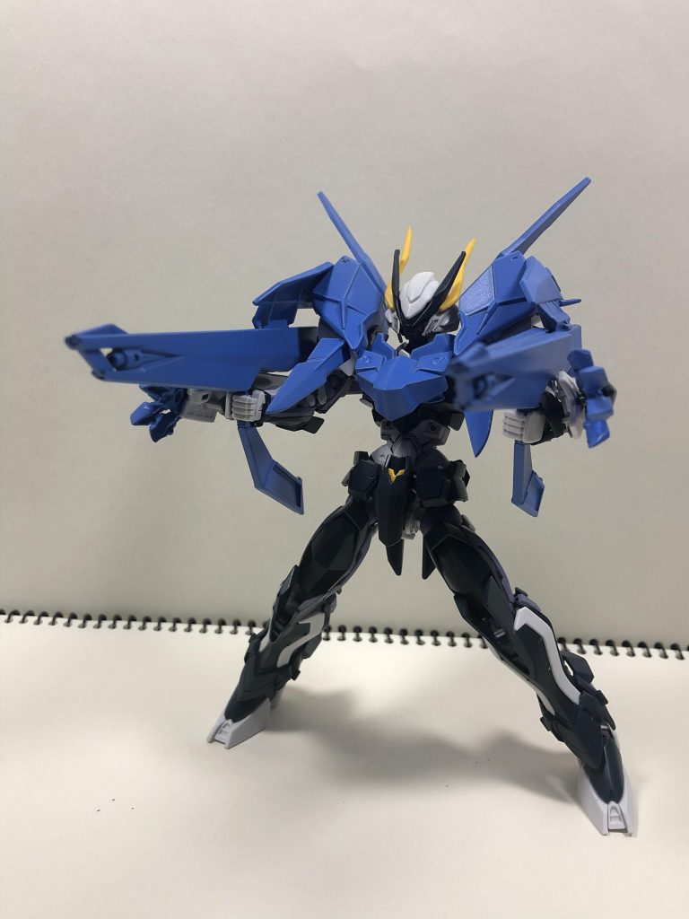 ライフルを構えて