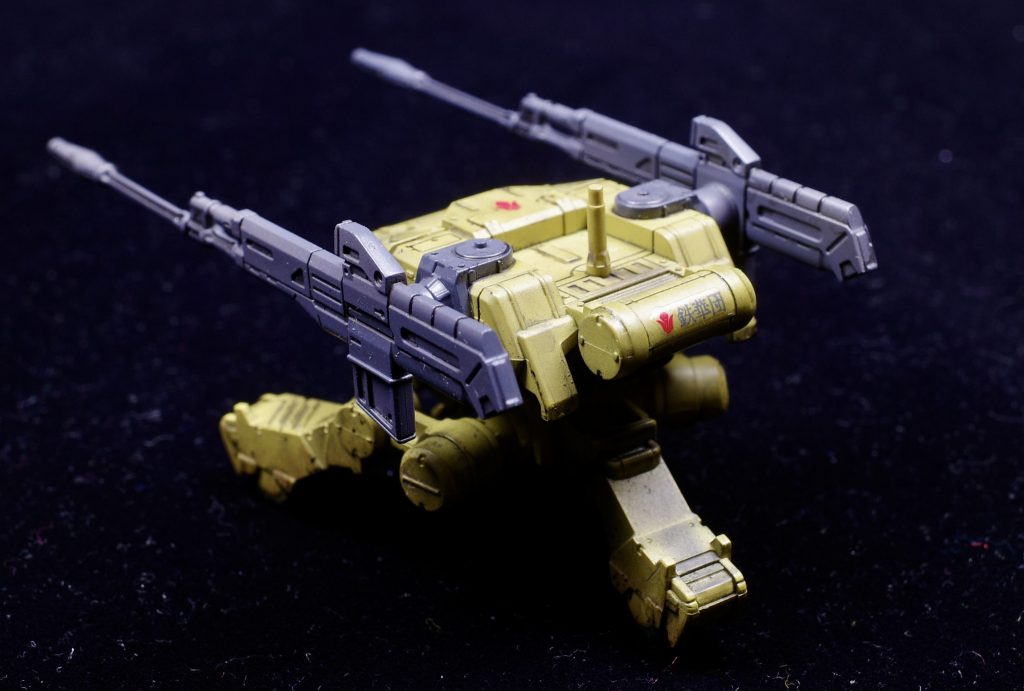 後部は排気で汚れている塗装でスス汚し。あんまり見えませんが…。