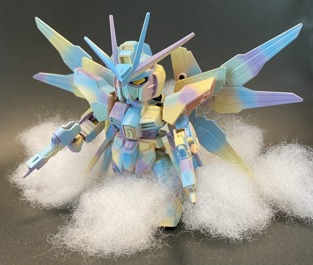 説明書のポーズを真似っこ