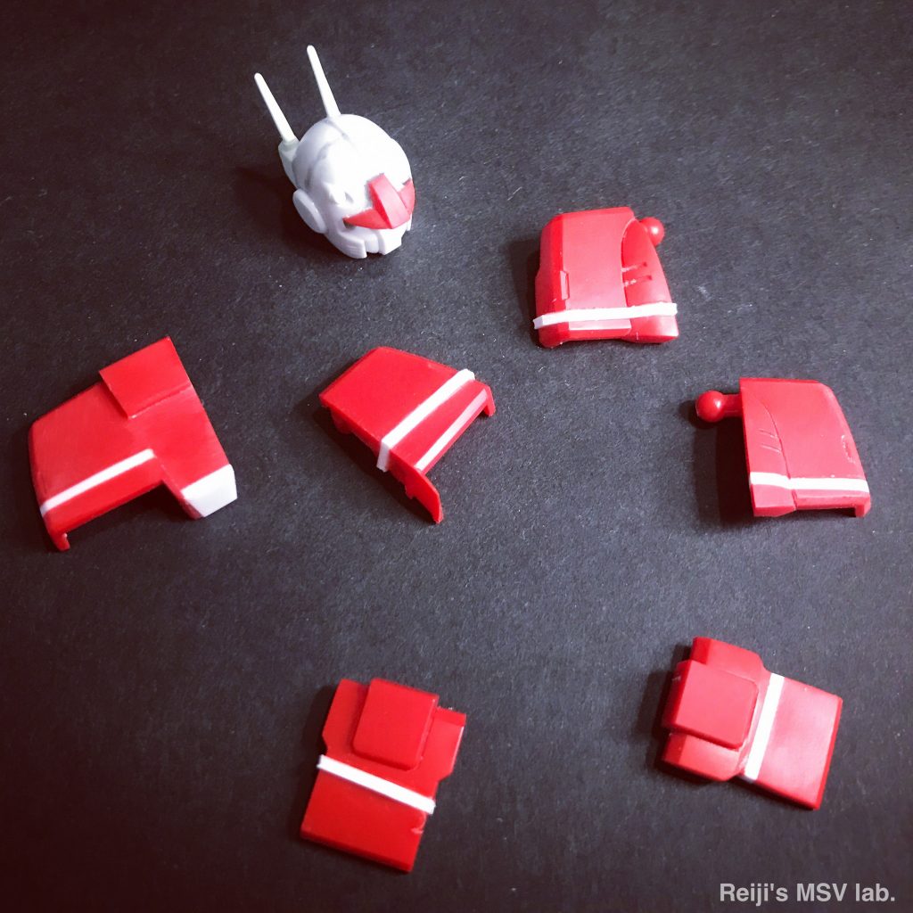 改造箇所はこれだけ。基本的にはプラ板挟み込みでのパーツ延長です。