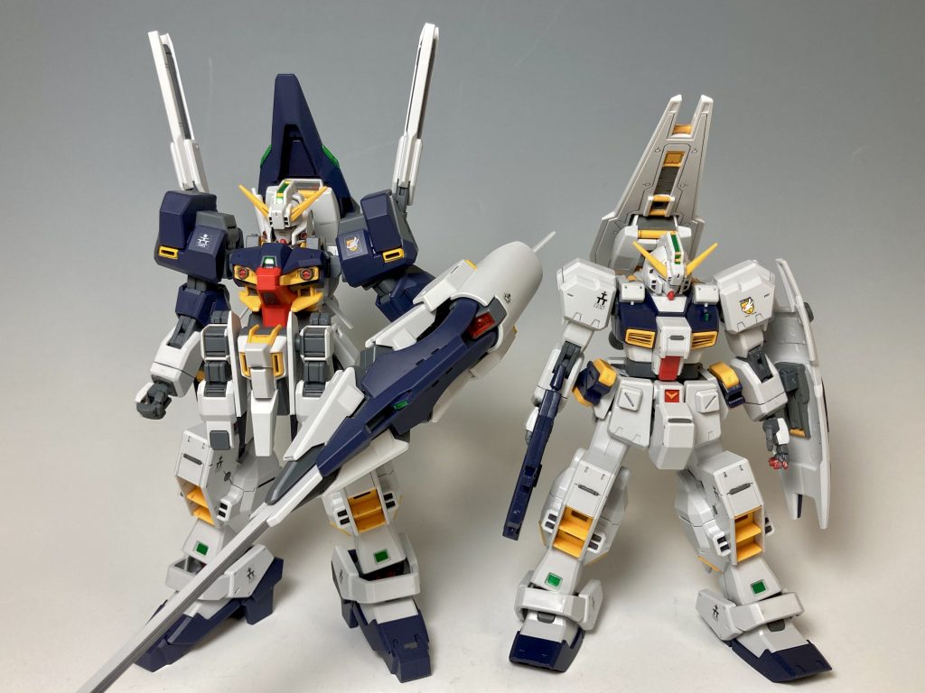 ヘイズル改と並べて！ボリュームが一回り大きくなっています！いかにも魔改造という感じ(笑)