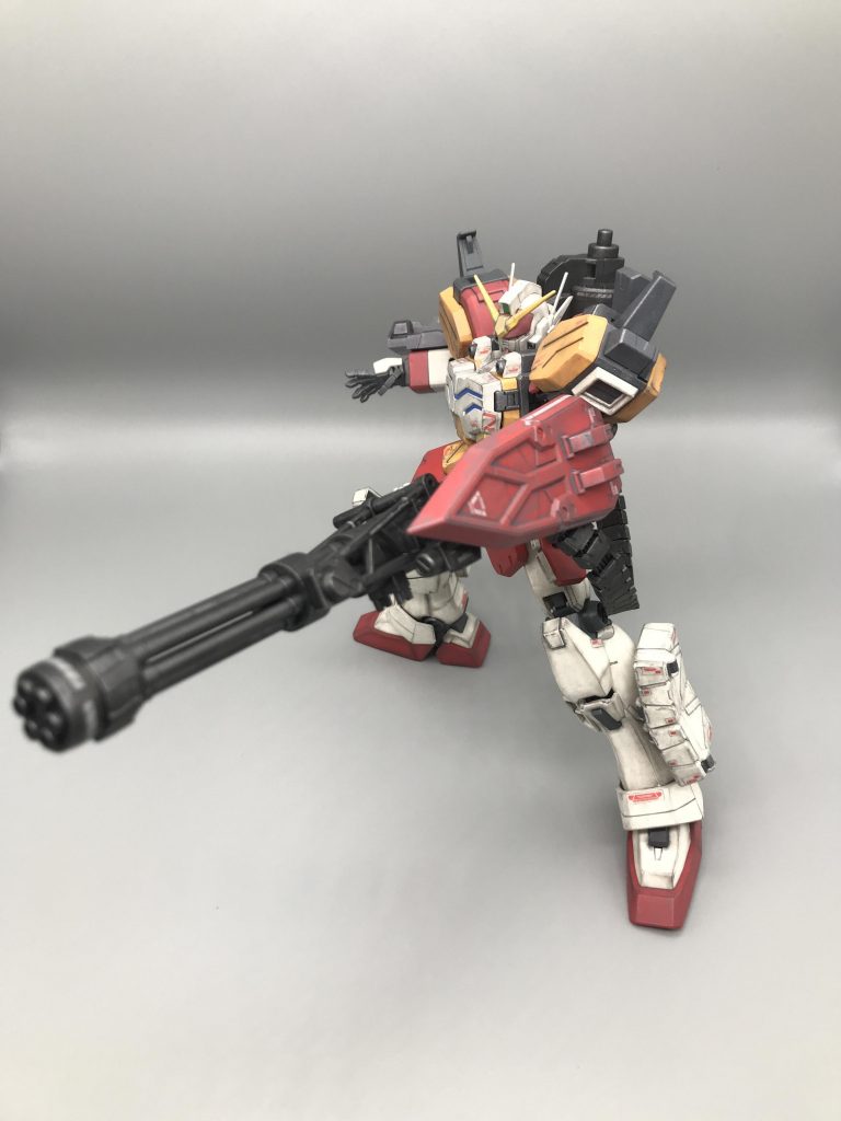 武装とフレームはタミヤスプレーのTS-38ガンメタルこの色サイコー∧( 'Θ' )∧めっちゃ好き