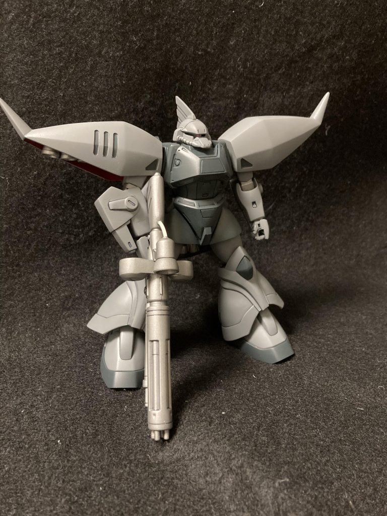 ゲルググMとリゲルグのミキシングでサクッと作りました.パーツの擦り合わせに主に時間を使ったような…( ˙꒳˙  )