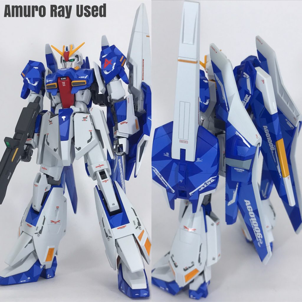 アムロ機です。こちらはプレミアムバンダイのウェーブシューターのキットを使用してます。スプリッター塗装を施し、一番手間が掛かった機体です。