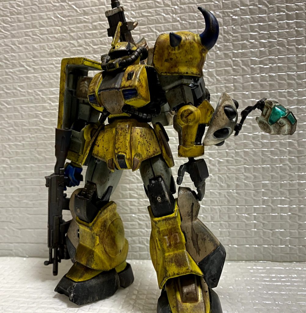 主にレッドブラウンを中心にウェザリング泥汚れを再現