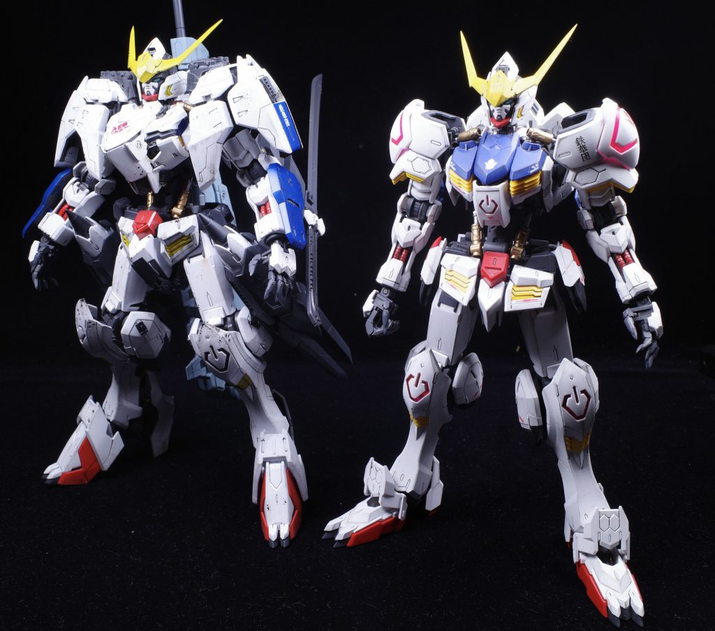 MGガンダムバルバトスと比較。