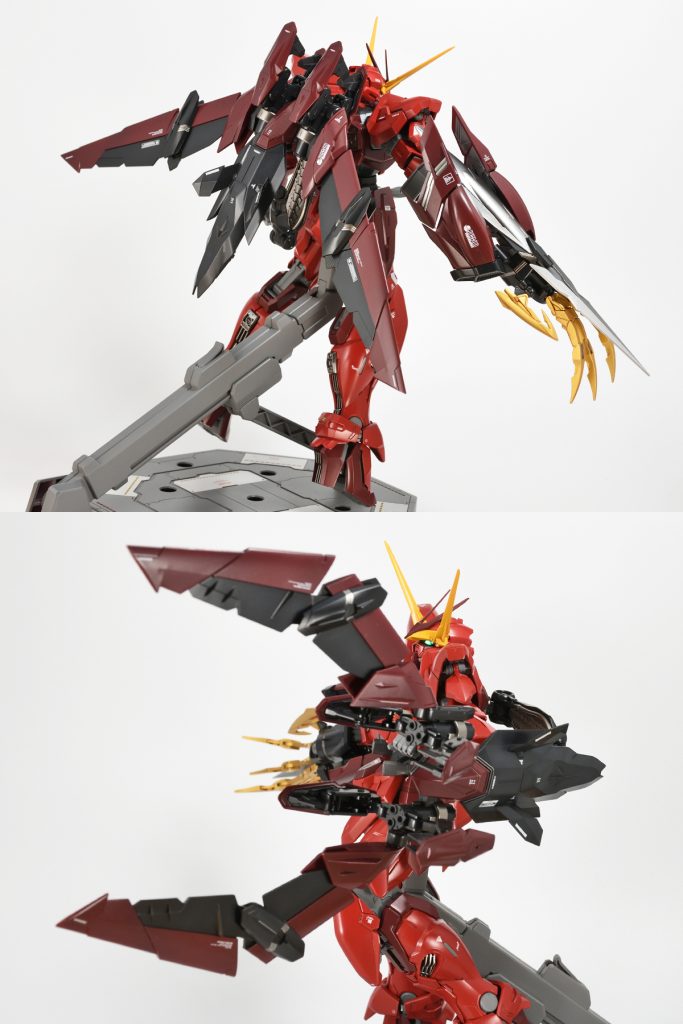 武器類は、肉抜き穴などを軽くディテールアップ。ほとんど見えない箇所だから、やる必要なかった…