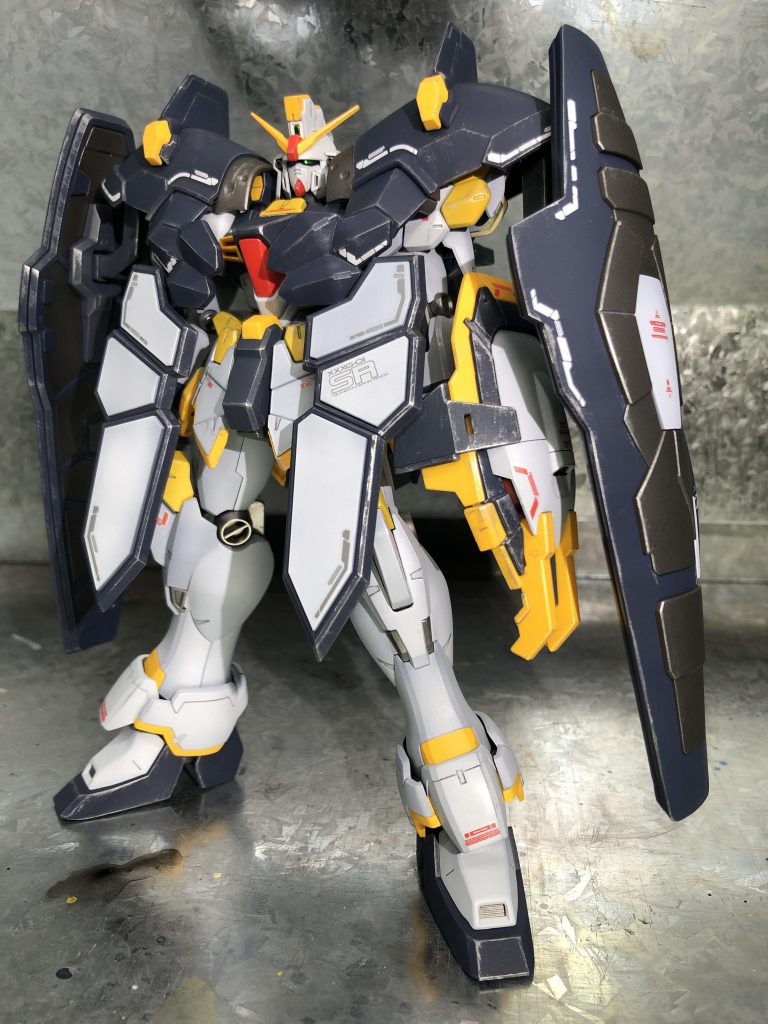 正面からドライブラシが難しい…