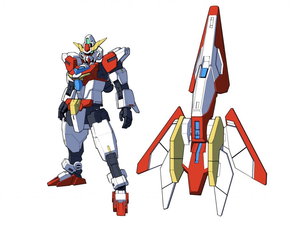 アポロンコアガンダム配色。本家のカラーリングをベースに、コアガンダムらしさを残しつつ、アポロンの意匠がしっかり出せるような配色にしてみました。(イラスト元:G.yamamoto さん)