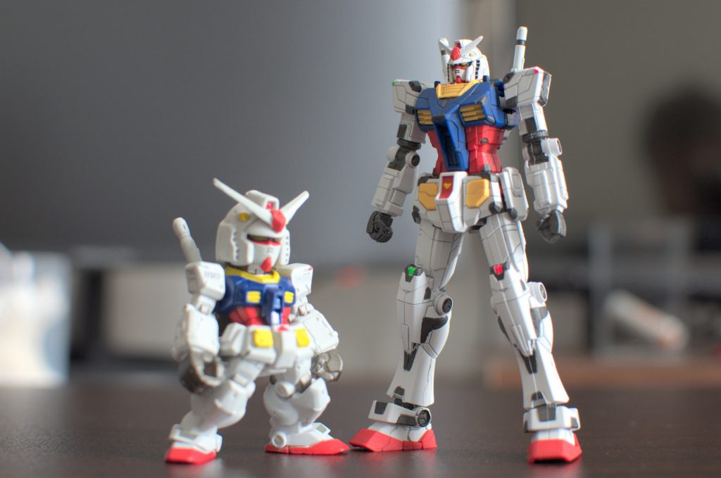 GUNDAM CONVERGEのRX-78F00と比較