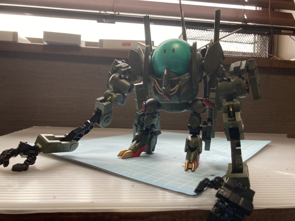 腕の関節を伸ばした状態