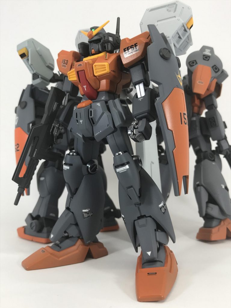 三号機（機体No.153）ガンダムMkⅡフルバーニアンです。当機は昨年末に作成したもので旧HGUCキットをミキシングしてます。