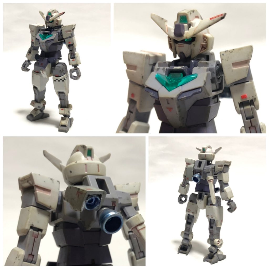 コアガンダムは左のサーベルを排除して可動式のバーニアを増設片側だけなのでトリッキーな動きをしそう…大丈夫か？これ二の腕にレッドチップを少々墨入れはガンマカのブラウンで追加のバーニアユニットはモビルワーカーの脚をちょん切って色々加工してます大きさがちょうど良かった♪