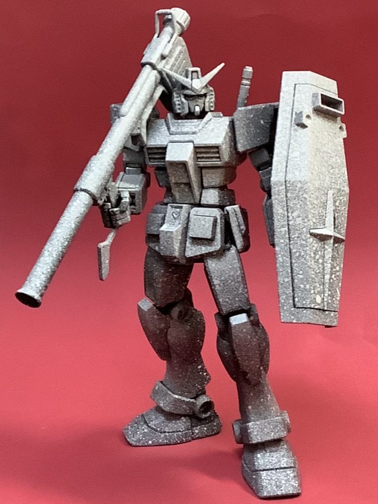 ラッカー系缶スプレーで黒白吹いて下地塗装