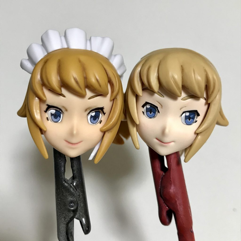 新旧の顔の比較、左が初代「すーぱーふみな」です。微妙ですが、あちこち変わっているのが分かります。