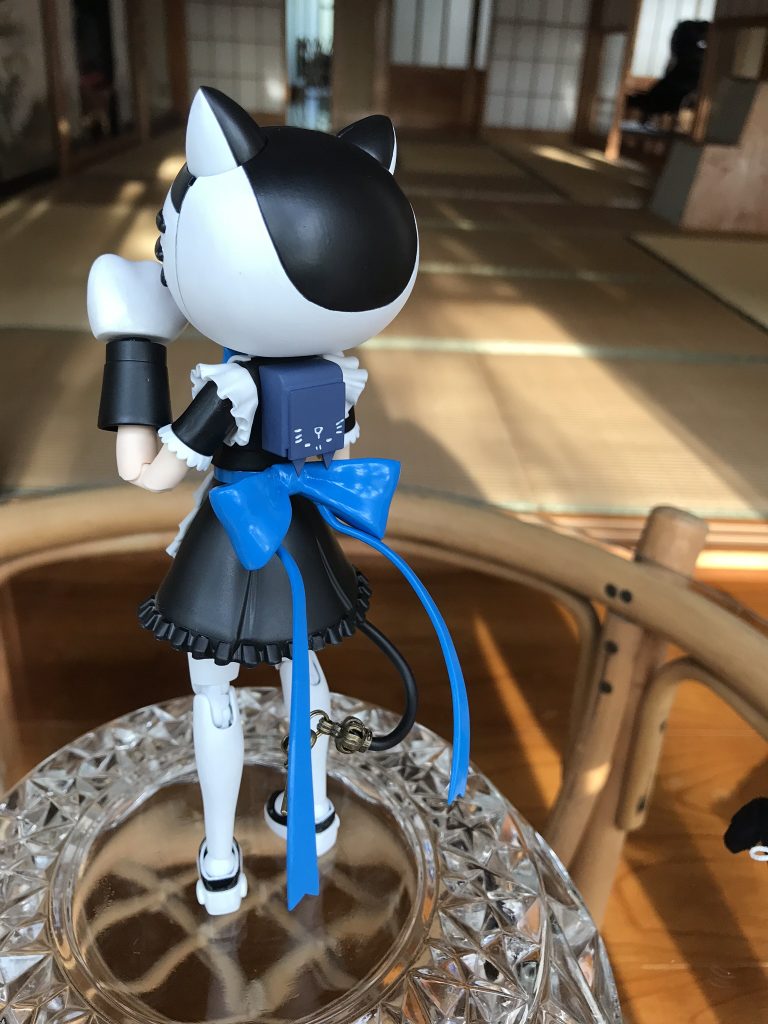 ランドセルはミントネコさんのランドセルを参考に、しっぽはニャジロウが鍵しっぽなので鍵を付けてみました。