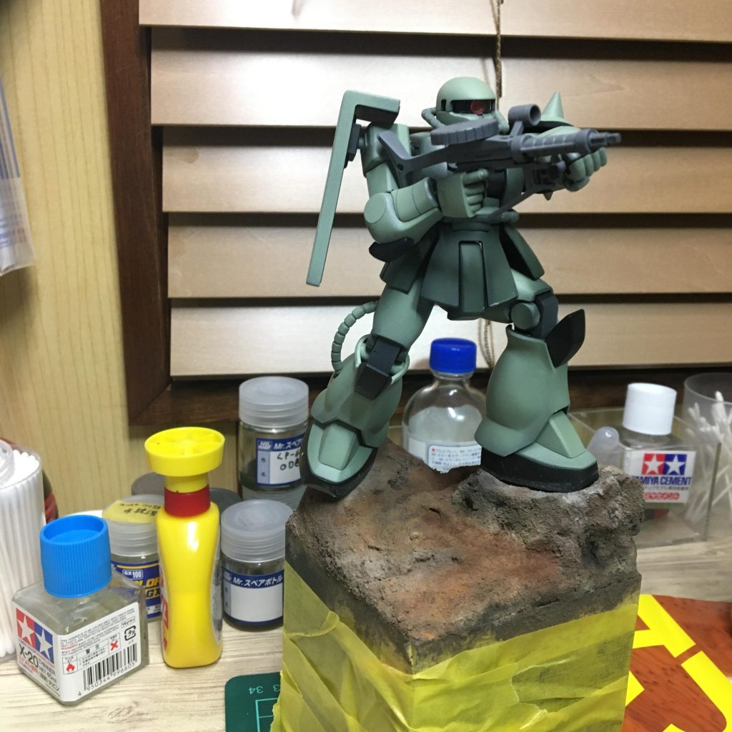 ウェザリングパステルとウェザリングカラーで深みを追加しました