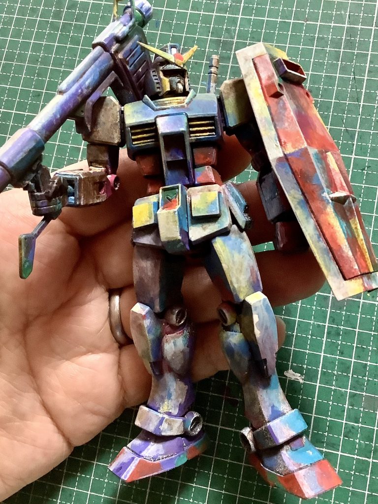 白を入れてファレホでの下塗りはこんな感じ