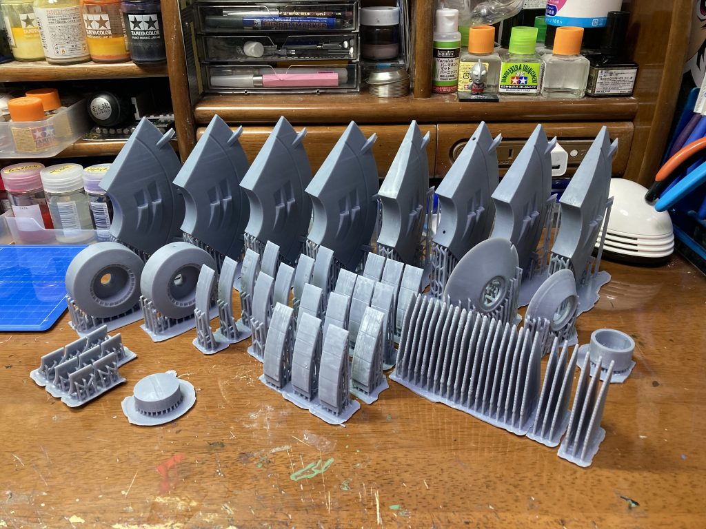 3Dプリンター使って出力したパーツちなみに3Dプリンターデビューして2週間