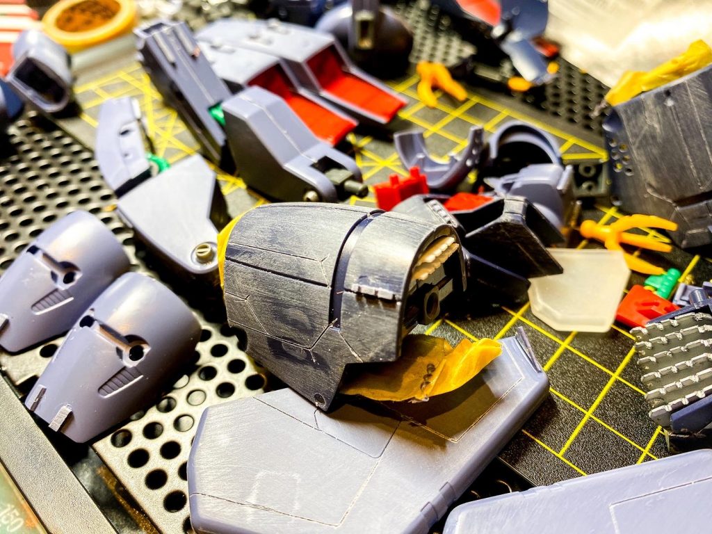 肩にシイタケつけたけど目立たず。