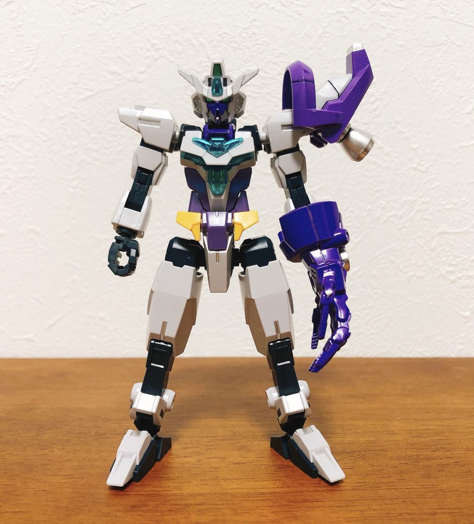 アーマー装着前のコアガンダムⅡ単品発売されたG-3カラーの紫色を活かしつつ、紫色のガンプラ…キマリス〜！と思い、今回の作成に至りますw 