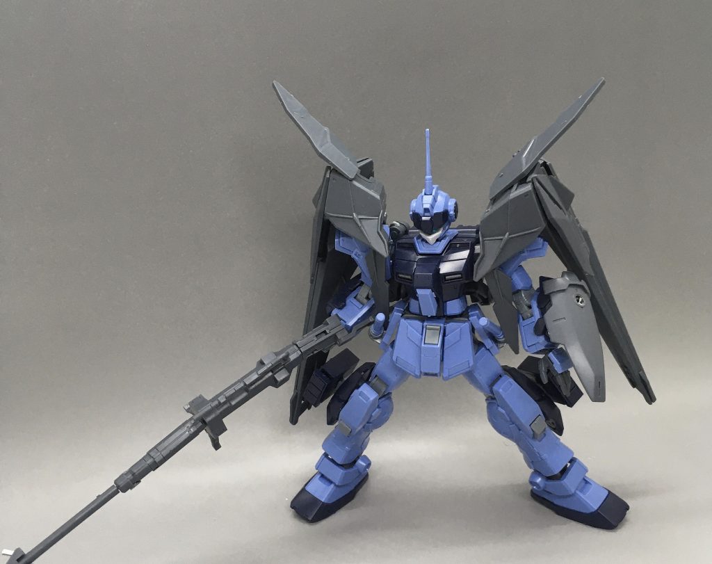 1/23 何となく合わせてみたら結構いい感じ！マスクとライフルは30mmのパーツです。