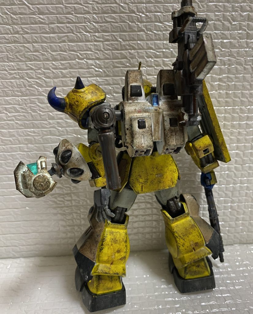 武装はアカサビを中心にウェザリング