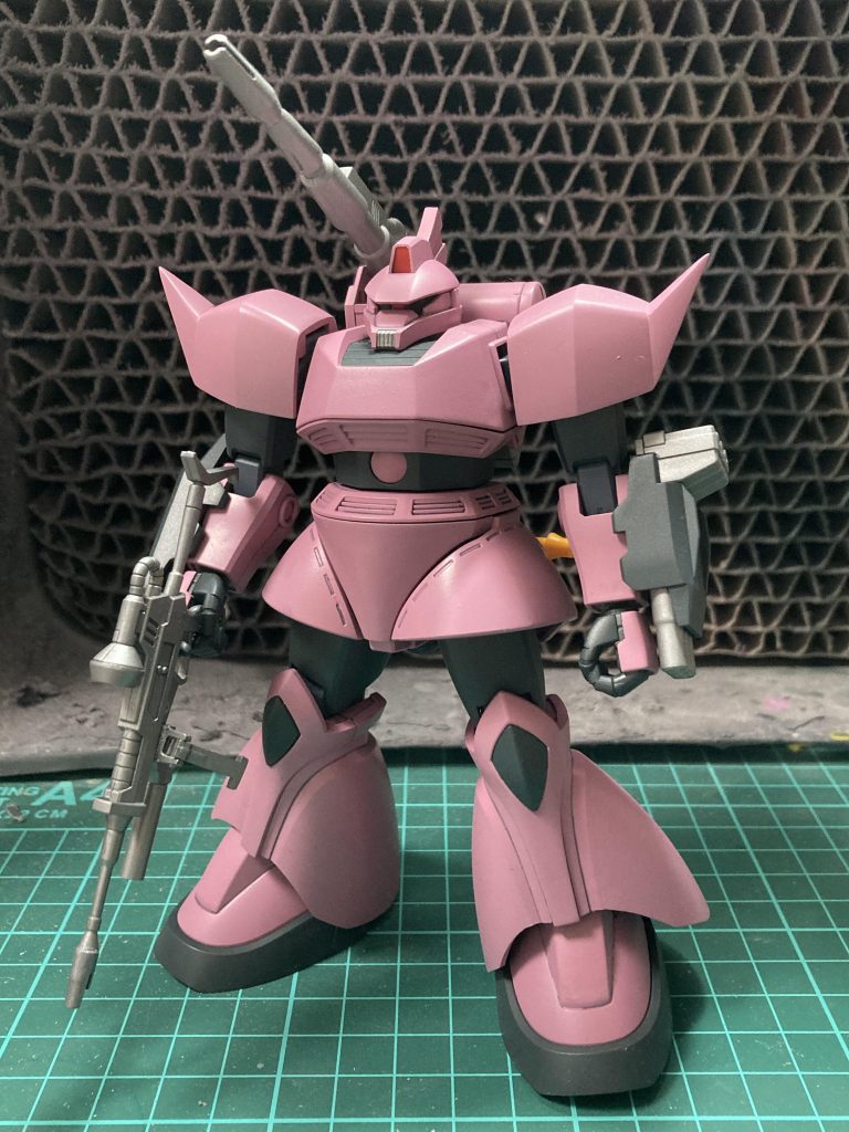 去年作成したゲルググキャノンも一緒に載せます(:3_ヽ)_塗装って難しい