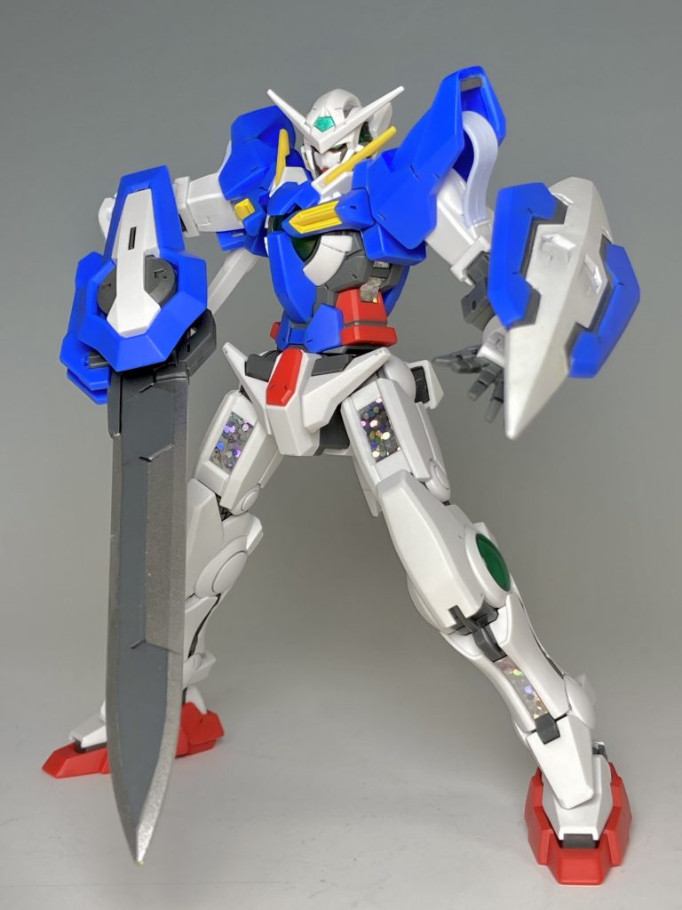 見栄を切ったポーズ。