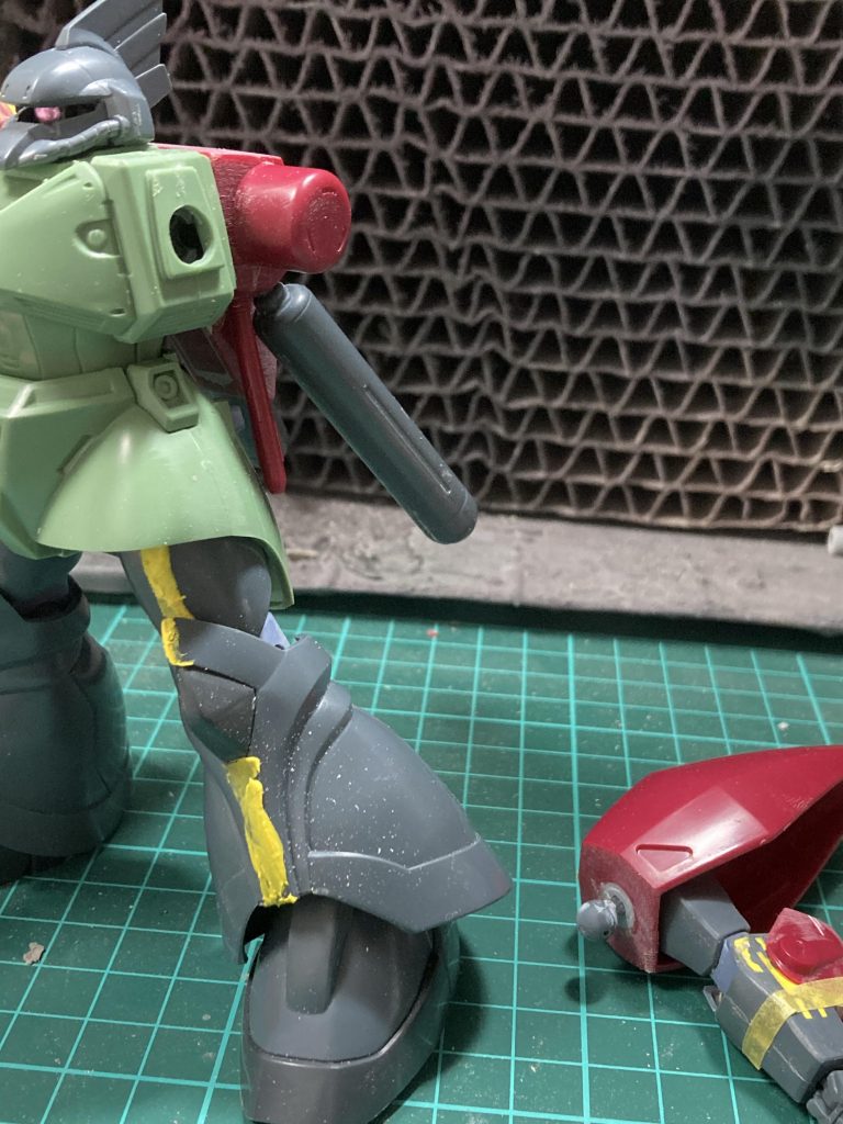 肩の内部にボルアムの球体関節を仕込みBJ化.次回作にも同じことをやってます(:3_ヽ)_