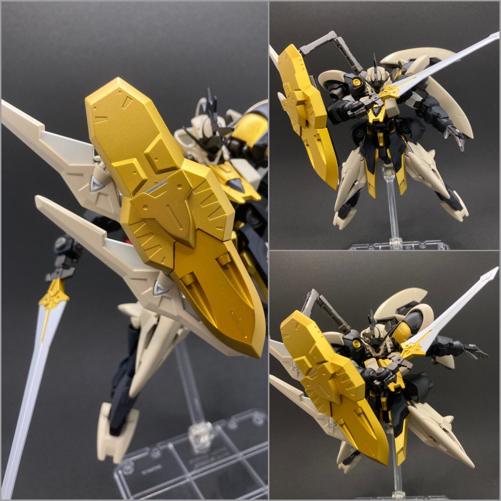 【アスピダ】キマヴィの盾をそのまま使用しました。双剣(ディオリピス)をマウントできます。アスピダは「盾」を意味します。