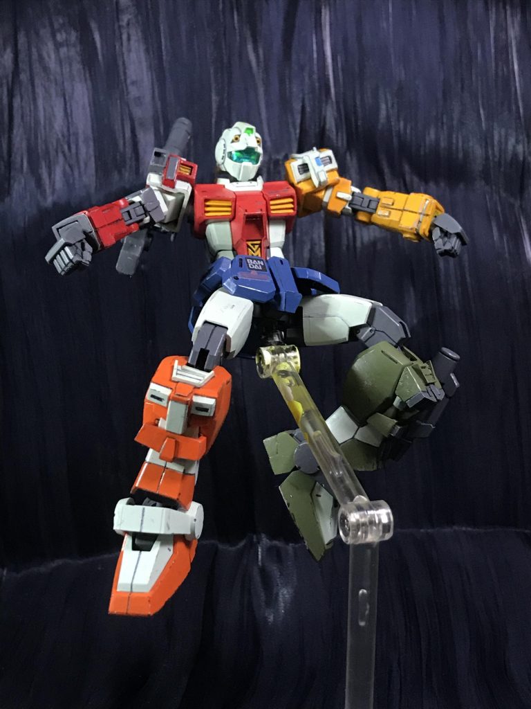 ライトアーマーのフットワーク!※足甲アーマーを外すと足のラインが崩れるので付けっぱにしてます。