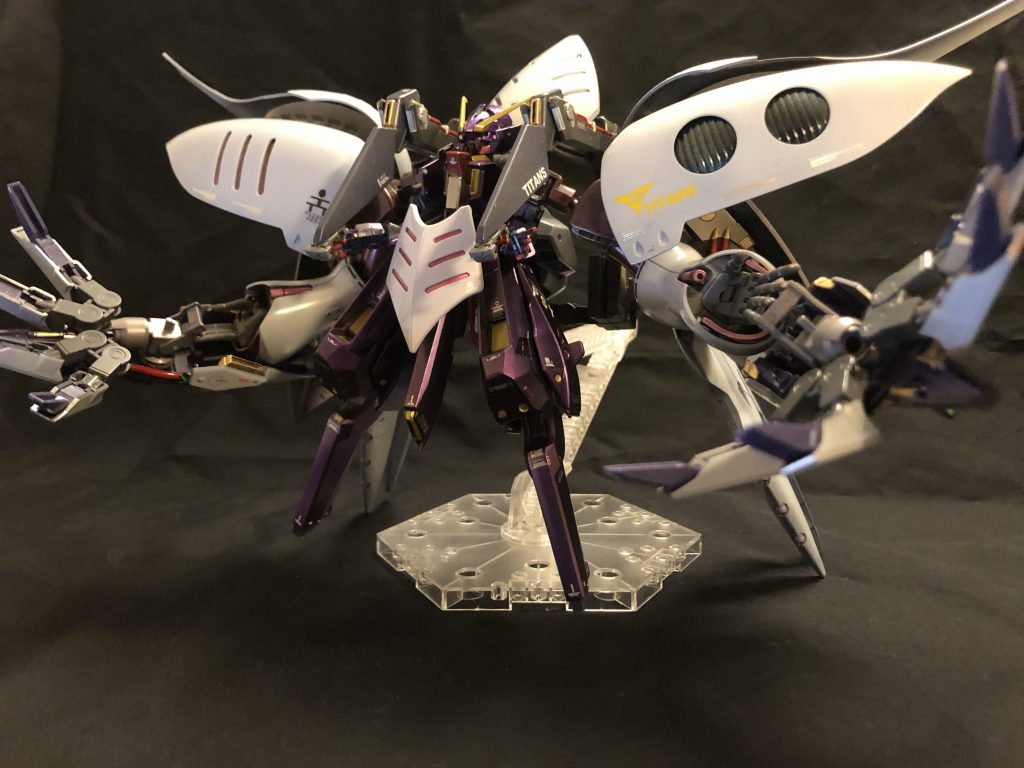 追加脚なしだとパワーアームを背負い込んでる感じに