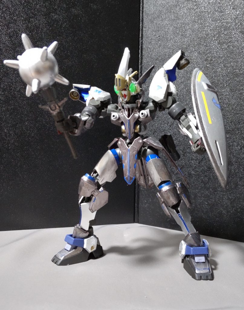 騎士風のMSに持たせても違和感はありません。※中世の騎士達は実際にメイスやモーニングスターを武器にして戦ってました。※この作品についてはコチラ